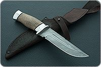 Нож Н8-Спецназ орех, нержавеющий дамаск, алюминий : фото 7