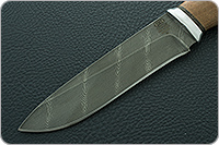 Нож Н1 Рыцарь орех, черный дамаск, алюминий : фото 3