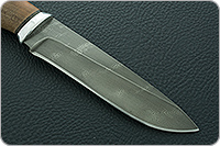 Нож Н1 Рыцарь орех, черный дамаск, алюминий : фото 4