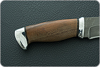 Нож Н1 Рыцарь орех, черный дамаск, алюминий : фото 5