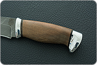 Нож Н1 Рыцарь орех, черный дамаск, алюминий : фото 6