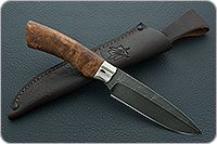 Нож НР3 Гумбольт карельская береза, черный дамаск, алюминий : фото 9