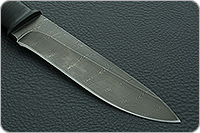 Нож Н1 Рыцарь наборная кожа, черный дамаск, текстолит : фото 4