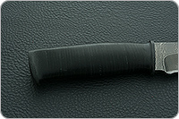 Нож Н1 Рыцарь наборная кожа, черный дамаск, текстолит : фото 5