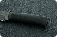 Нож Н1 Рыцарь наборная кожа, черный дамаск, текстолит : фото 6