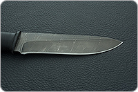 Нож Н1 Рыцарь наборная кожа, черный дамаск, текстолит : фото 7