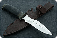 Нож Н21А Крестоносец наборная кожа, эи-107, текстолит : фото 9