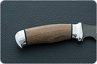 Нож Н21А Крестоносец орех, черный дамаск, алюминий : фото 5