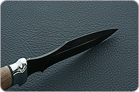 Нож Н21А Крестоносец орех, черный дамаск, алюминий : фото 7