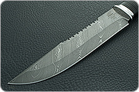 Нож Н83 Ладога наборная кожа, нержавеющий дамаск, алюминий : фото 3