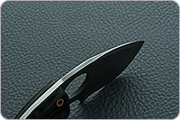 Нож Н72  Китобой накладки текстолит, черный дамаск, цельнометаллический : фото 6