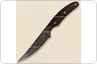 Нож Н25 Виконт накладки текстолит, черный дамаск, цельнометаллический : фото 2