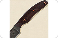 Нож Н25 Виконт накладки текстолит, черный дамаск, цельнометаллический : фото 4