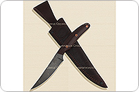 Нож Н25 Виконт накладки текстолит, черный дамаск, цельнометаллический : фото 6