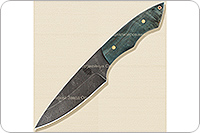 Нож НР5 Витязь стабилизированная карельская береза, черный дамаск,  : фото 2