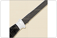 Нож Н20 Командор наборная кожа, черный дамаск, алюминий : фото 5