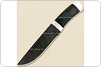 Н4 Алтай наборная кожа, черный дамаск, алюминий : фото 2