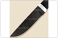 Н4 Алтай наборная кожа, черный дамаск, алюминий : фото 3