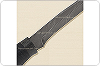 Нож Н16 Егерь наборная кожа, черный дамаск, текстолит : фото 5