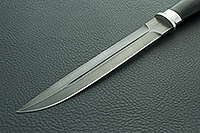 Н76 Бурят граб (черное дерево), черный дамаск, алюминий : фото 3