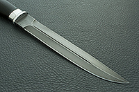 Н76 Бурят граб (черное дерево), черный дамаск, алюминий : фото 4