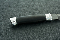 Н76 Бурят граб (черное дерево), черный дамаск, алюминий : фото 5