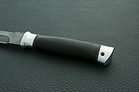 Н76 Бурят граб (черное дерево), черный дамаск, алюминий : фото 6