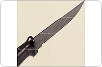 Нож Н8-Лондон-Спецназ граб (черное дерево), черный дамаск, текстолит : фото 5