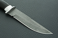 Нож Н8-Лондон-Спецназ граб (черное дерево), черный дамаск, алюминий : фото 4