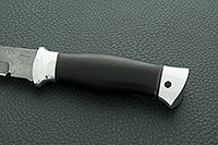 Нож Н8-Лондон-Спецназ граб (черное дерево), черный дамаск, алюминий : фото 6