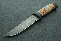 Нож Н8-Лондон-Спецназ береста, нержавеющий дамаск, текстолит : фото 2