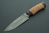 Нож НР3 Гумбольт береста, черный дамаск, текстолит : фото 2
