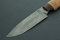Нож НР3 Гумбольт береста, черный дамаск, текстолит : фото 3