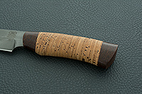 Нож НР3 Гумбольт береста, черный дамаск, текстолит : фото 6