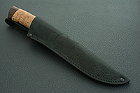 Нож НР3 Гумбольт береста, черный дамаск, текстолит : фото 10