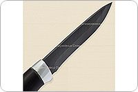 Нож Н6 Александр II граб (черное дерево), черный дамаск, алюминий : фото 5