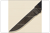 Нож НР2 Полярник наборная кожа, черный дамаск, текстолит : фото 3