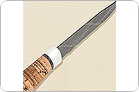 Нож Н33 Робинзон береста, черный дамаск, алюминий : фото 5