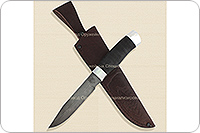 Нож Н33 Робинзон микропористая резина, черный дамаск, алюминий : фото 6