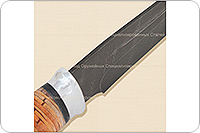 Нож Н81 Сибиряк береста, черный дамаск, алюминий : фото 5