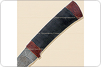 Нож Н14-Тифлис  микропористая резина, черный дамаск, текстолит : фото 4