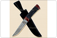 Нож Н14-Тифлис  микропористая резина, черный дамаск, текстолит : фото 6