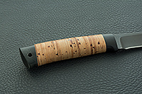 Нож Н14-Тифлис  береста, черный дамаск, текстолит : фото 5