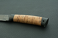 Нож Н14-Тифлис  береста, черный дамаск, текстолит : фото 6