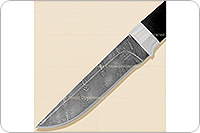 Нож Н14-Тифлис  микропористая резина, черный дамаск, алюминий : фото 3