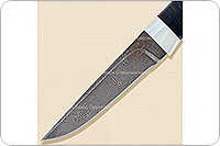 Нож Н14-Тифлис  наборная кожа, черный дамаск, алюминий : фото 3