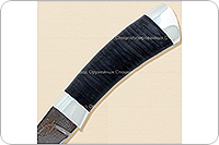 Нож Н14-Тифлис  наборная кожа, черный дамаск, алюминий : фото 4