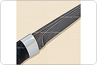 Нож Н14-Тифлис  наборная кожа, черный дамаск, алюминий : фото 5