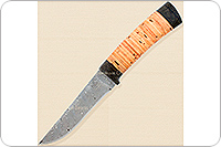 Нож Н14-Тифлис  береста, контрастный дамаск, текстолит : фото 2