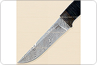 Нож Н14-Тифлис  наборная кожа, контрастный дамаск, текстолит : фото 2